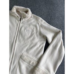 Patagonia Womens M Cream Fleece Jacket With Plush Lining